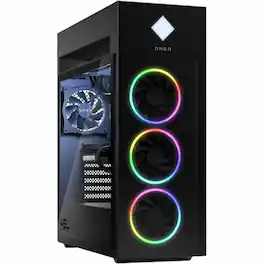 HP - Refurbished Excellent - OMEN 45L GT22-3000I Intel Core Ultra 7 265K 3.3 GHz up to 5.50 GHz 32GB DDR5 1TB SSD GeForce RTX 5070 Ti Windows 11 Home - Black