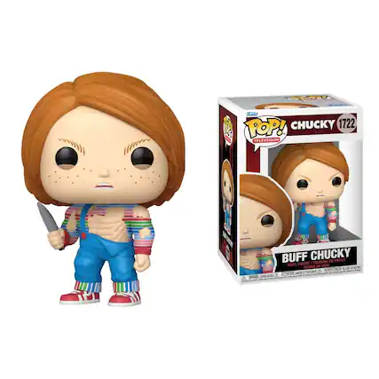 BUP ER Frne POP! CHUCKY 1722 TELEVISION 1 EWEE AR BUFF CHUCKY VINYLE PIGURINE EN VINYL FIGURE I FIGURA DE VINIL PELIGRO a EV A ADVERTENDA - .. 1 - - SN A I ENTION d - - A MARNING p0N - - - - - E