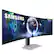 Alt View 2. Samsung - 49" Odyssey OLED G9 (G93SD) Dual-QHD 240Hz 0.03ms G-Sync Compatible Curved Glare Free Gaming Monitor - Silver.