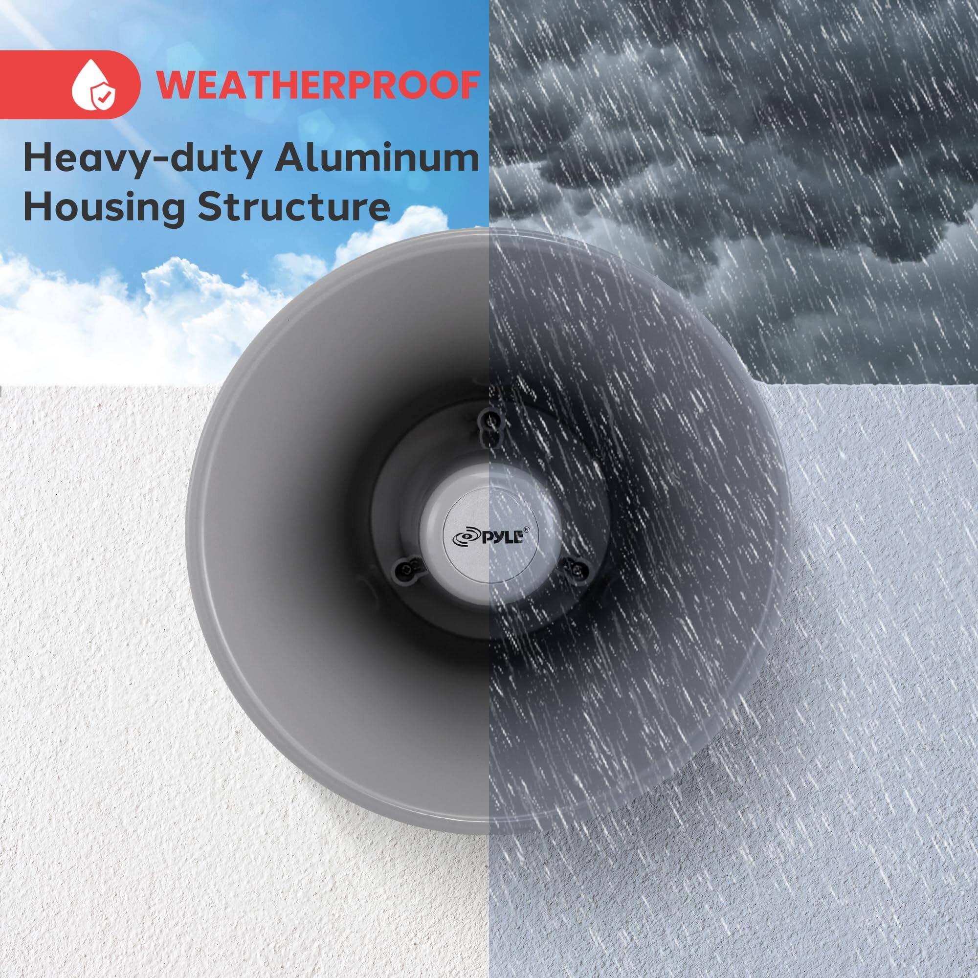 WEATHERPROOF Heavy-duty Aluminum Housing Structure PYLE