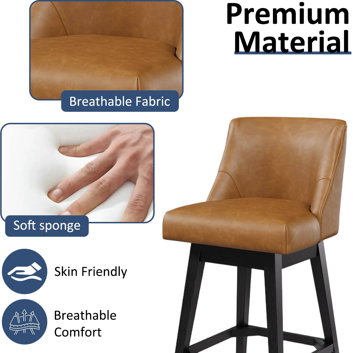 Premium Material  
Breathable Fabric  
Soft sponge  
Skin Friendly  
Breathable Comfort