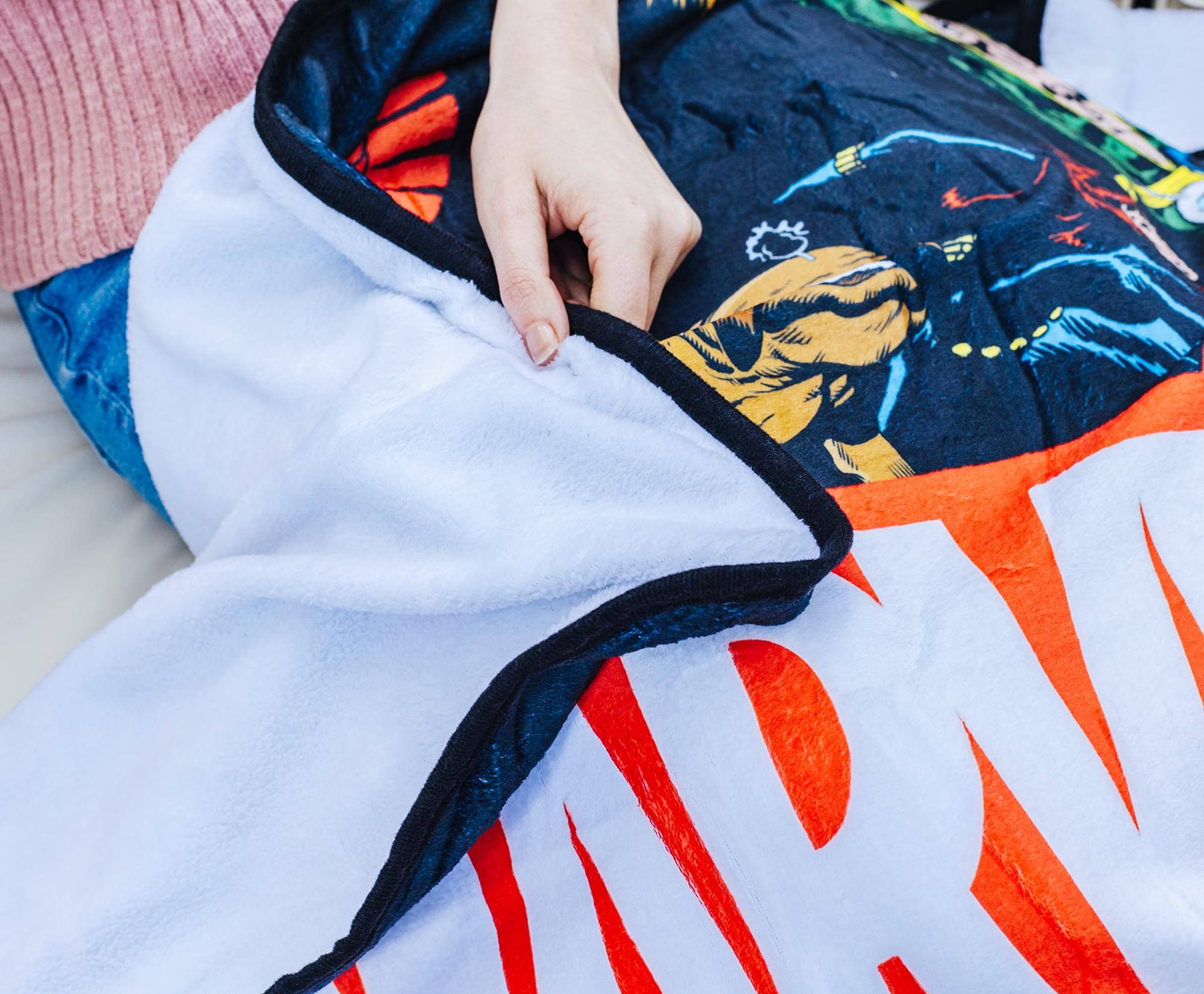 Alt View 4. Surreal Entertainment - Marvel Comics Superheroes Fleece Throw Blanket | 45 x 60 Inches - Red.