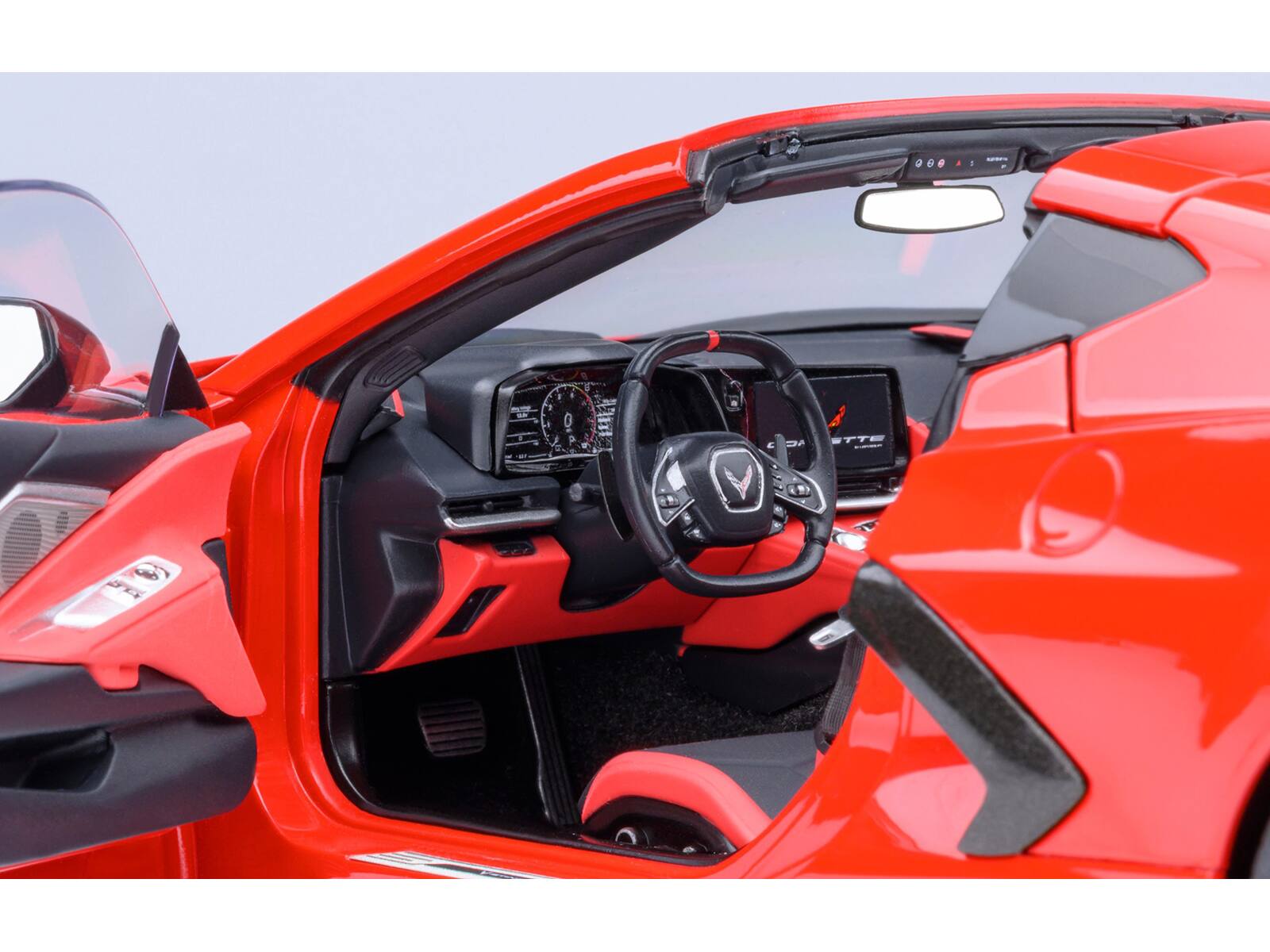 Alt View 4. Autoart - 2020 Chevrolet Corvette C8 Stingray Torch Red 1/18 Model Car by Autoart.