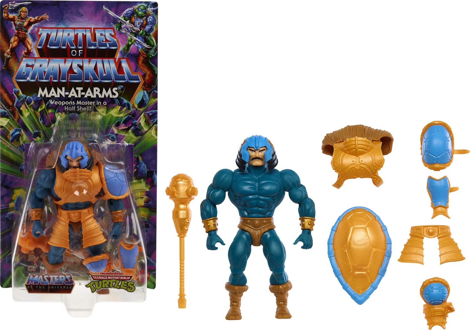 Collectible - Masters Of The Universe: Origins: Turtles of Grayskull Man-At-Arms (He-Man, MOTU) - COLLECTABLES - Mattel