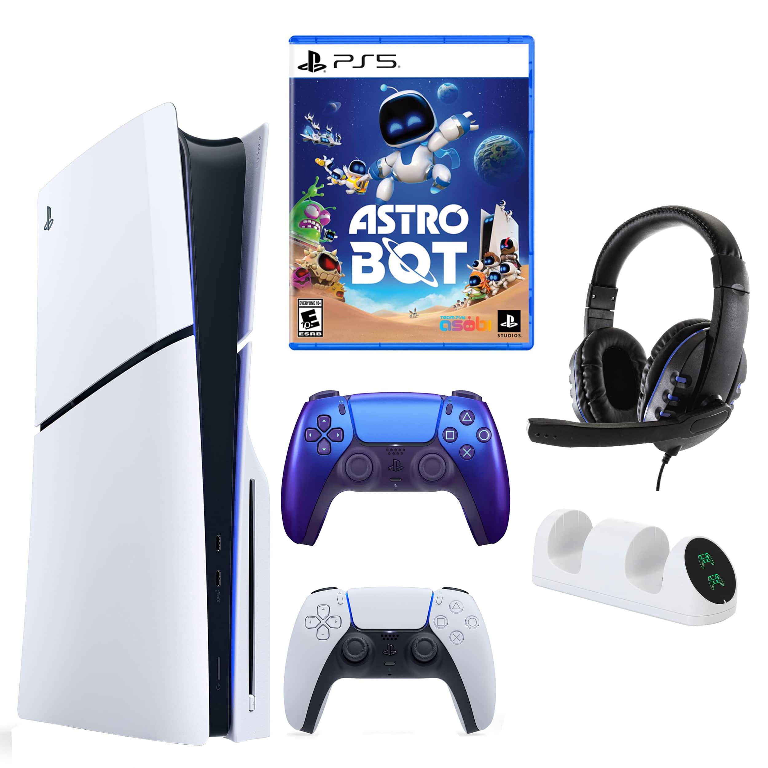 PS5 Slim with Astrobot, Extra Controller & Accessories - PlayStation 5