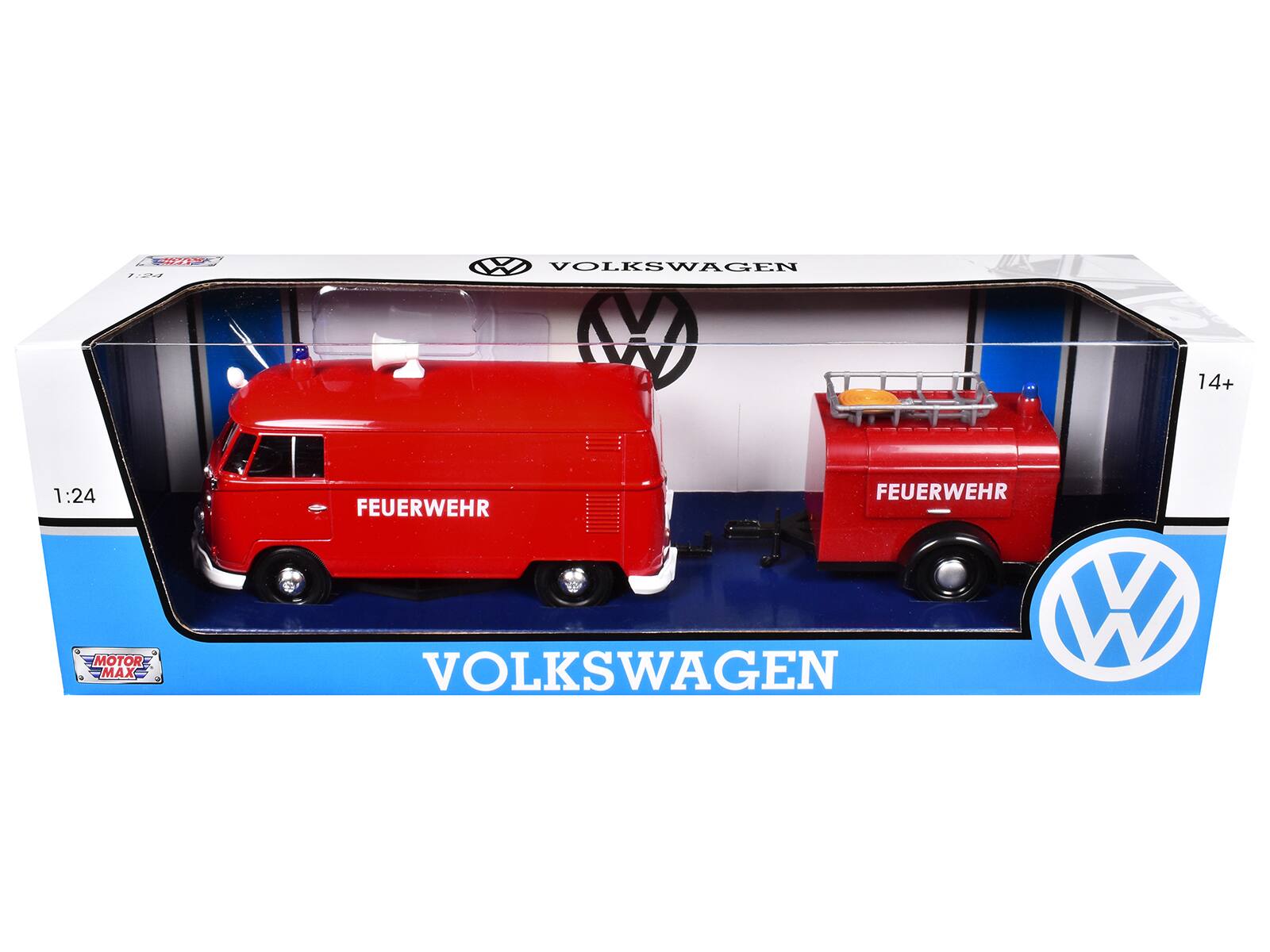 A 1:24 Volkswagen M 14+ Motor Max Feuerwehr Feuerwehr W V Volkswagen
