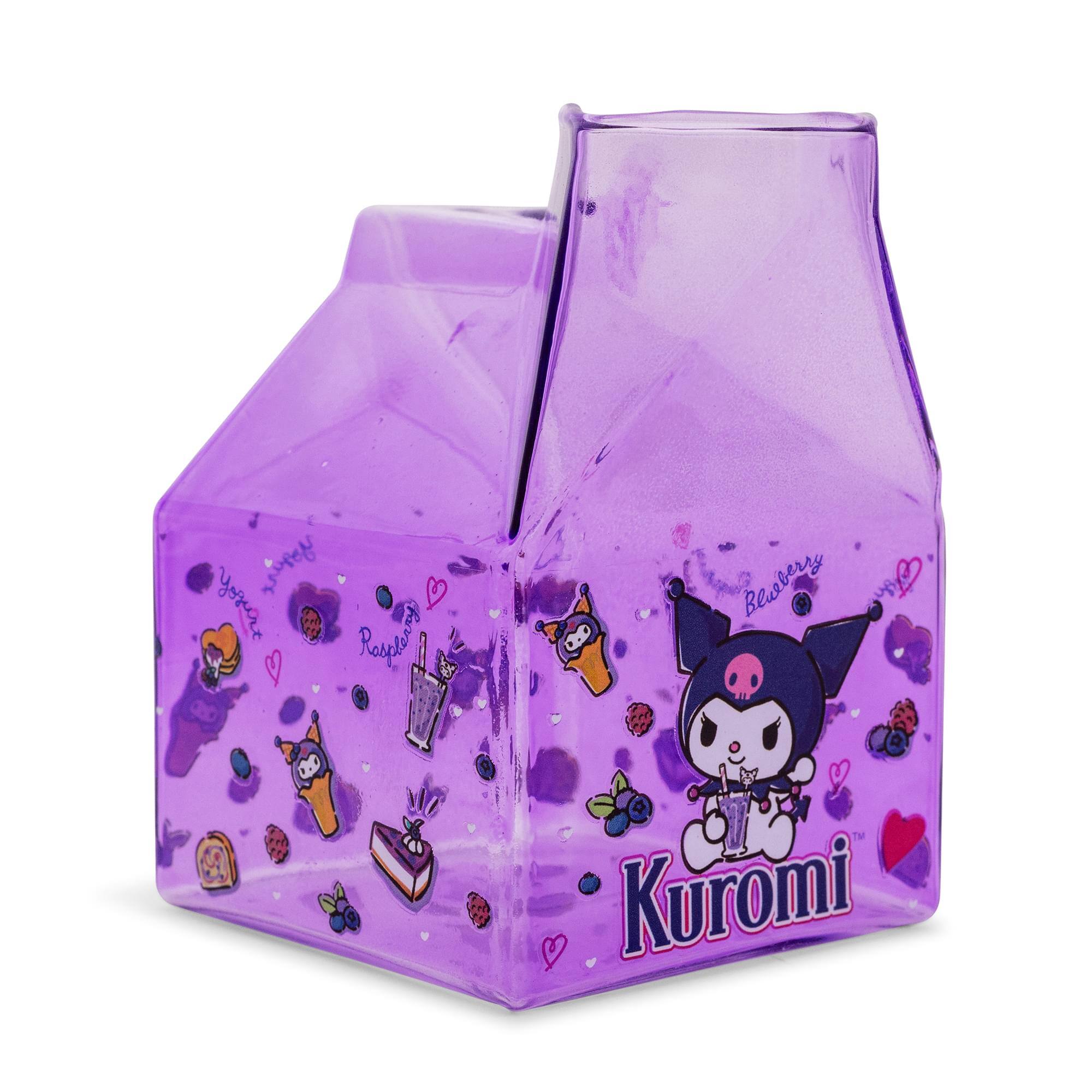 Photos - Glass Buffalo Silver  - Sanrio Kuromi Sweets  Milk Carton | Holds 12 Ounces - Multi-Colored SN1877QGB 