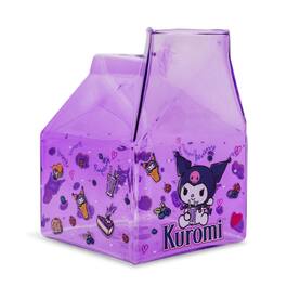 Silver Buffalo - Sanrio Kuromi Sweets Glass Milk Carton | Holds 12 Ounces - Multi-Colored