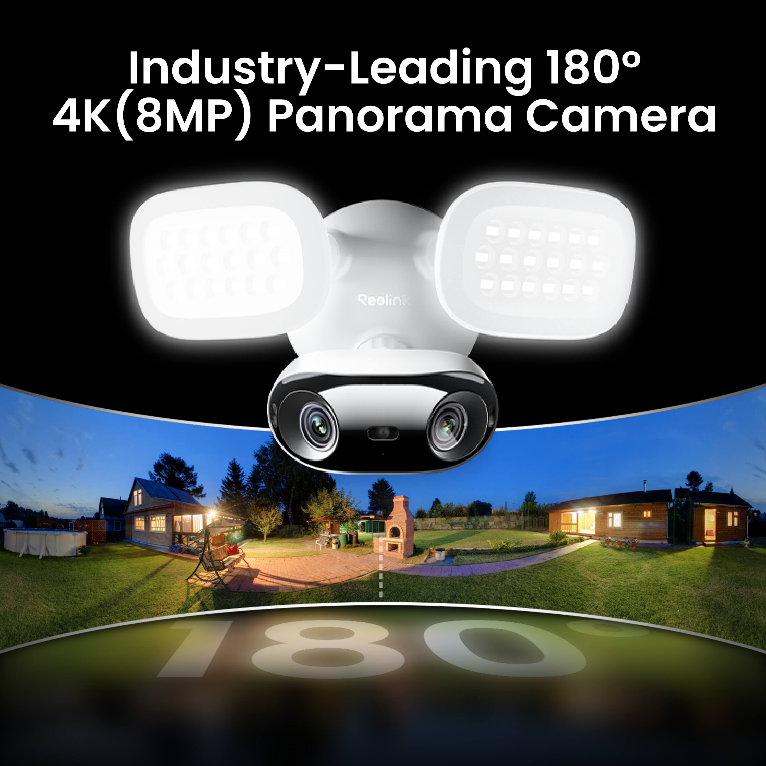Industry-Leading 180° 4K(8MP) Panorama Camera