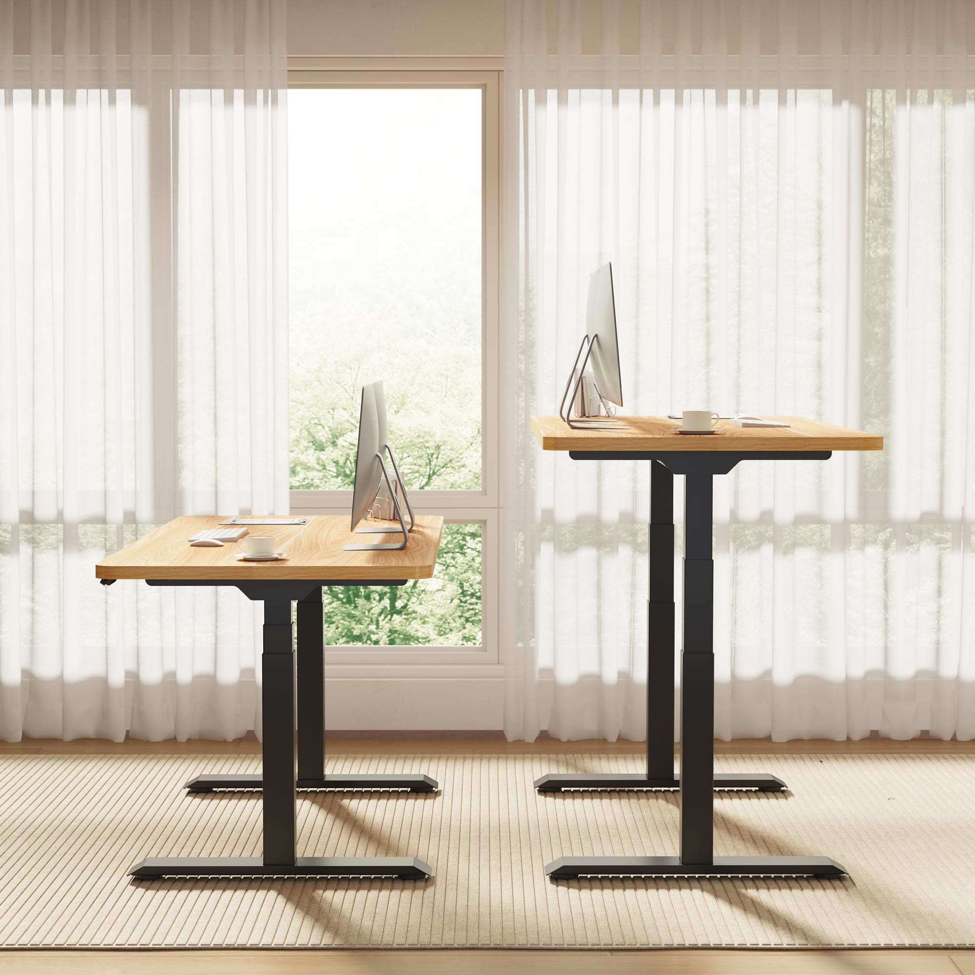 FlexiSpot E7 48''W Electric Adjustable Standing Desk Chipboard
