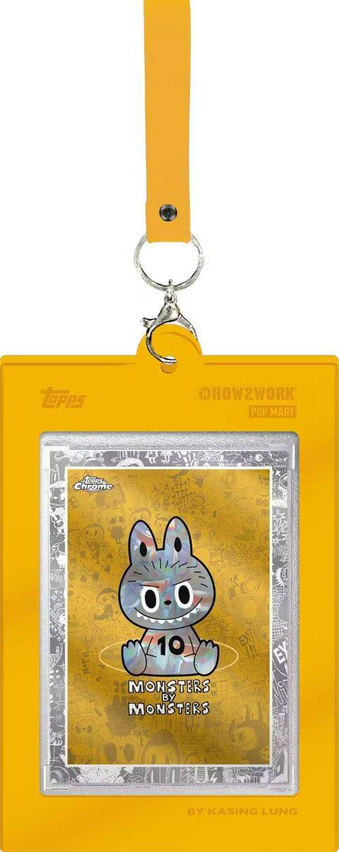 Topps HOW2WORK POP MART TOPPS Chrome BAD IN 10 EXT NPi EY MONSTERS BY MONSTERS BY KASING LUNG