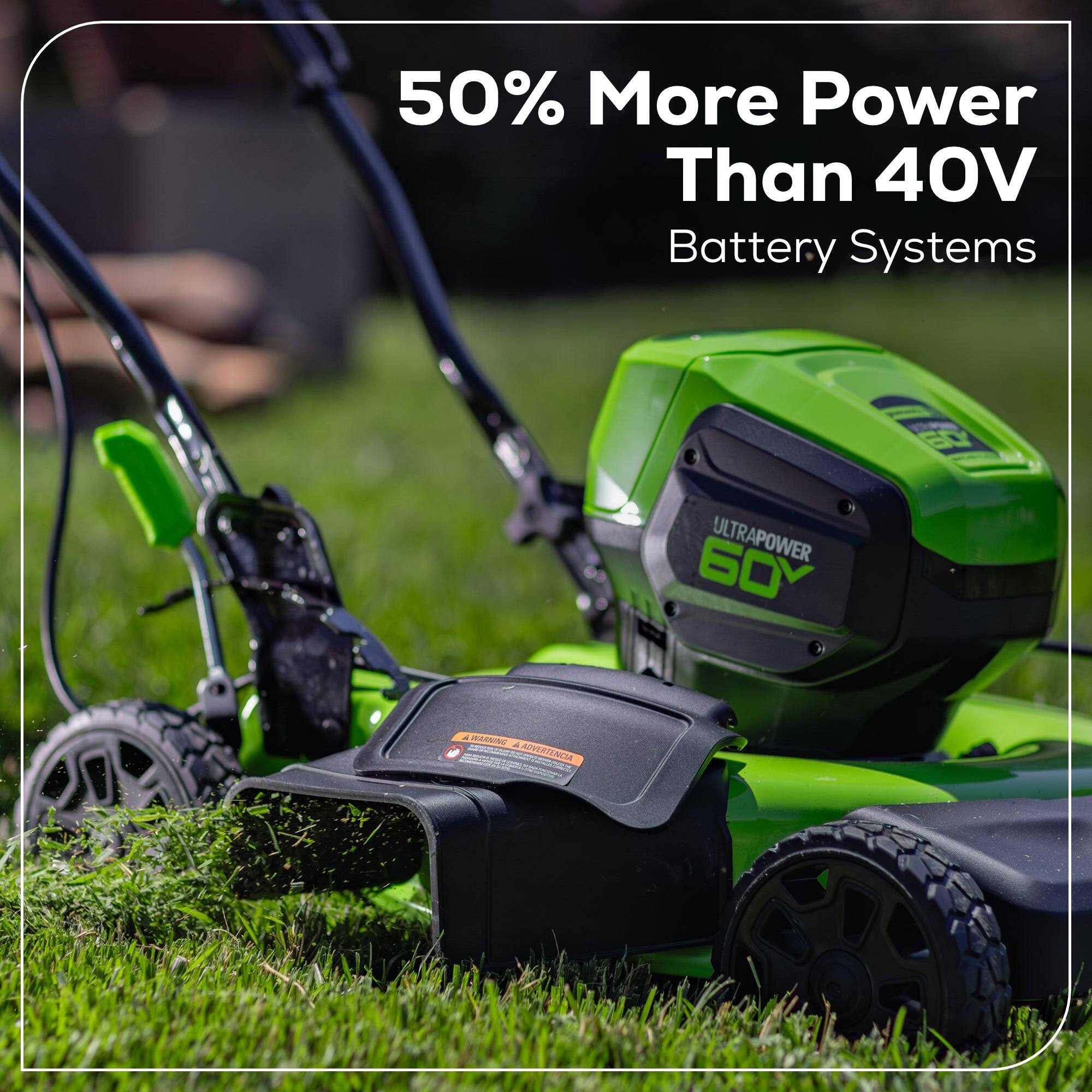 50% More Power Than 40V Battery Systems  
BOULTRAPOWER 60V