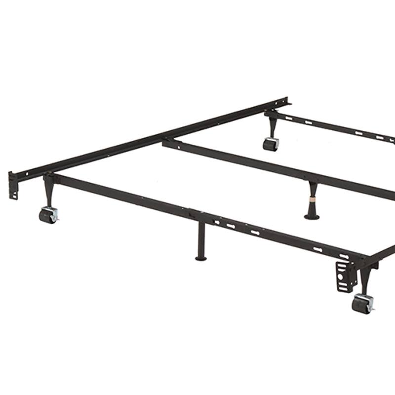 Angle. Kings Brand Furniture - Kings Brand Furniture Twin/Full/Queen Metal Bed Frame (Center Support) - Black.