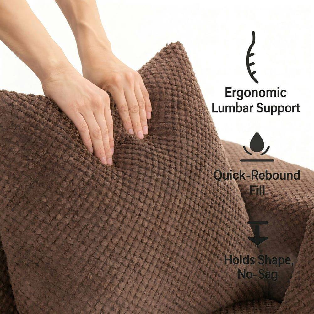 Ergonomic Lumbar Support  
Quick-Rebound Fill  
Holds Shape, No-Sag