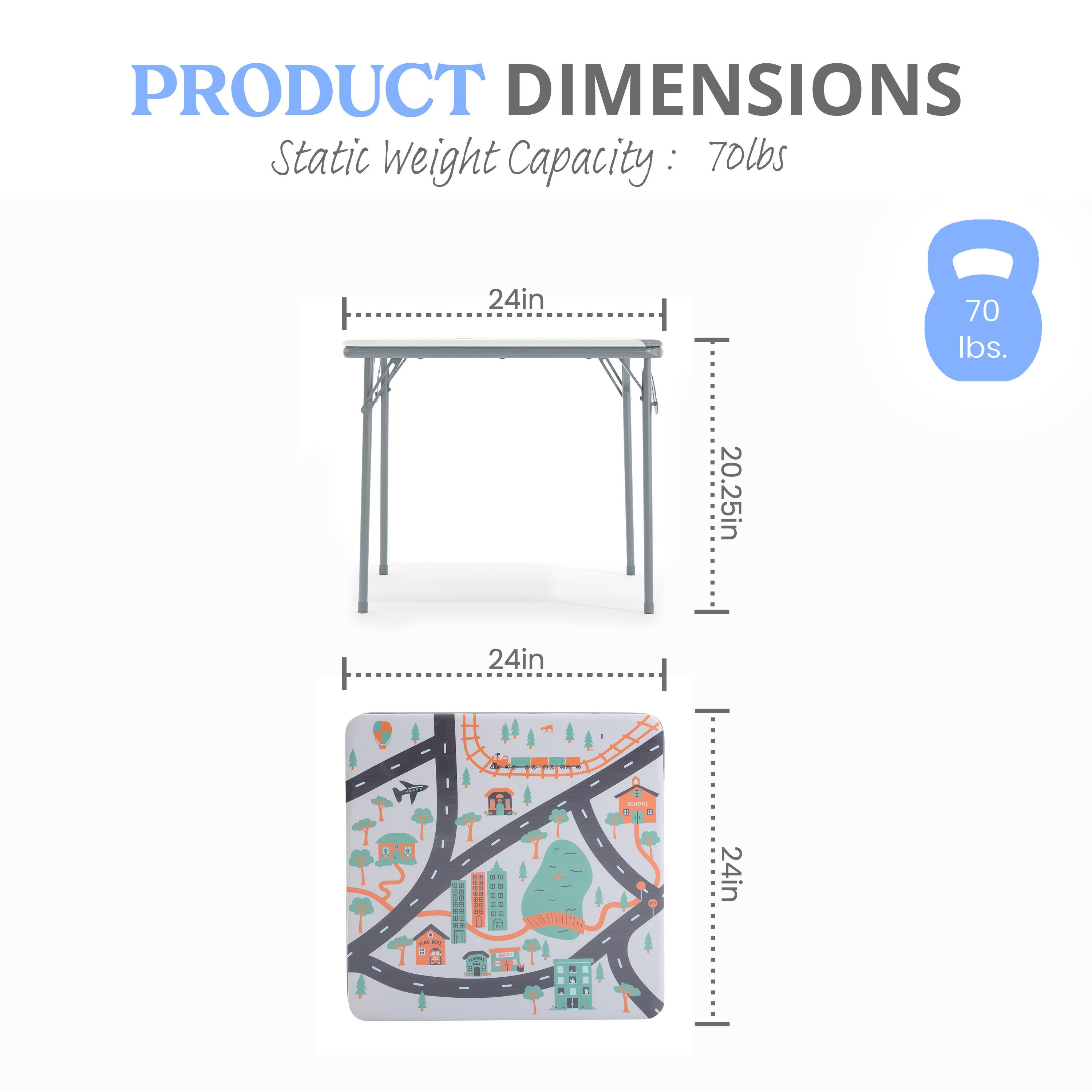 PRODUCT DIMENSIONS  
Static Weight Capacity: 70lbs  
24in x 20.25in x 24in