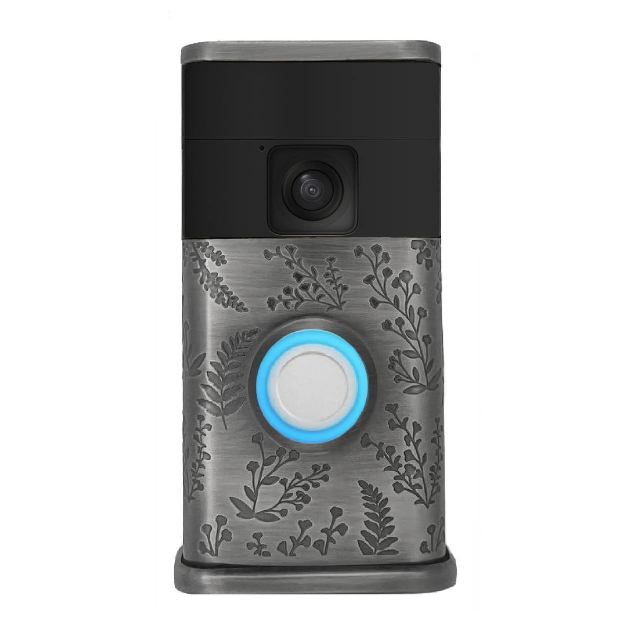 Michael Healy - Wildflower Video Doorbell Cover (Ring Battery Doorbell 2024 Release) - Antique Pewter