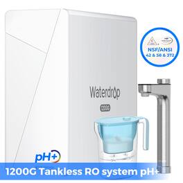Waterdrop - X12 Reverse Osmosis System Extra WD-PT-07B Water Filter Pitcher - White