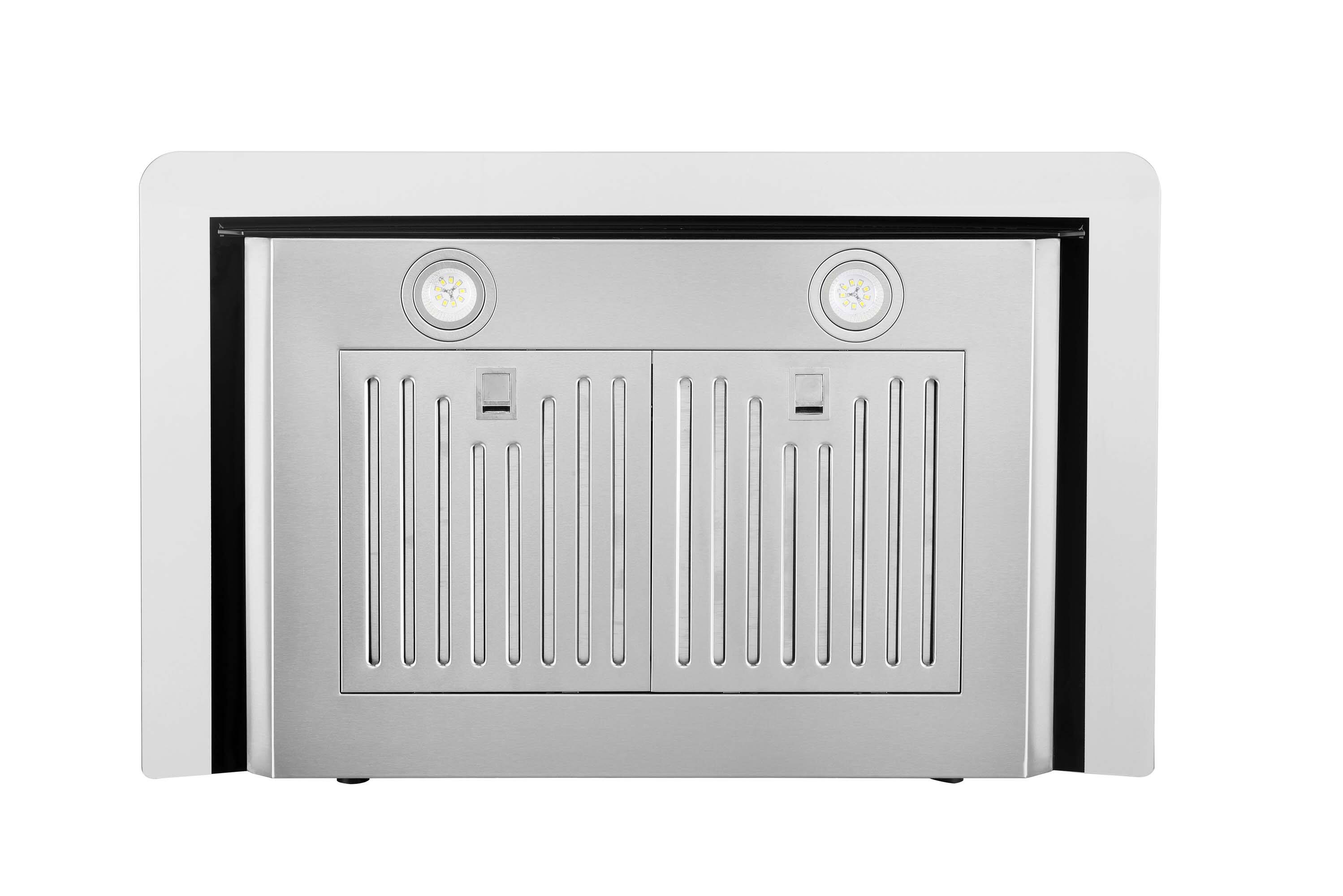 Alt View 5. Hauslane - Hauslane WM-639 30-in Convertible Stainless Steel Wall-Mounted Range Hood - Silver.
