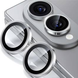 Dteck - Camera Lens Protector for Samsung Galaxy Z Fold 8 (2026), HD Clarity, Scratch Protection, Real Metal Glass Lens Cover - Silver