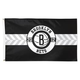 WinCraft - Brooklyn Nets 3' x 5' Applique Flag - Multicolor