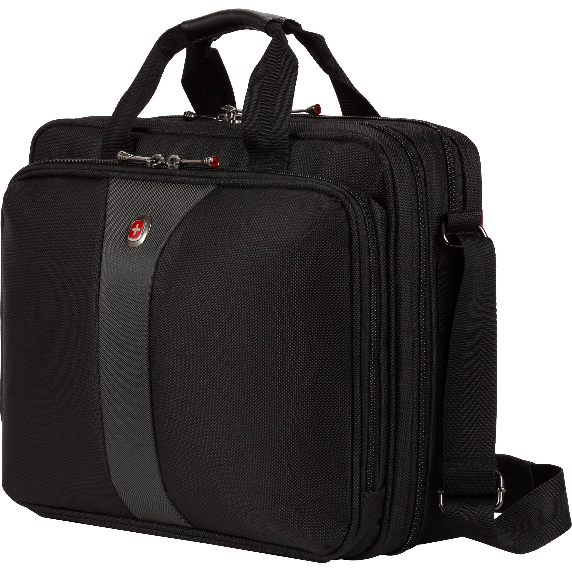 Alt View 4. Wenger - WENGER LEGACY BLK TOP LOAD CASE DBL GUSSET 15.6IN WA-7652-14F00 - Black.