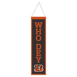 WinCraft - Cincinnati Bengals 8" x 32" Slogan Wool Banner - Multicolor