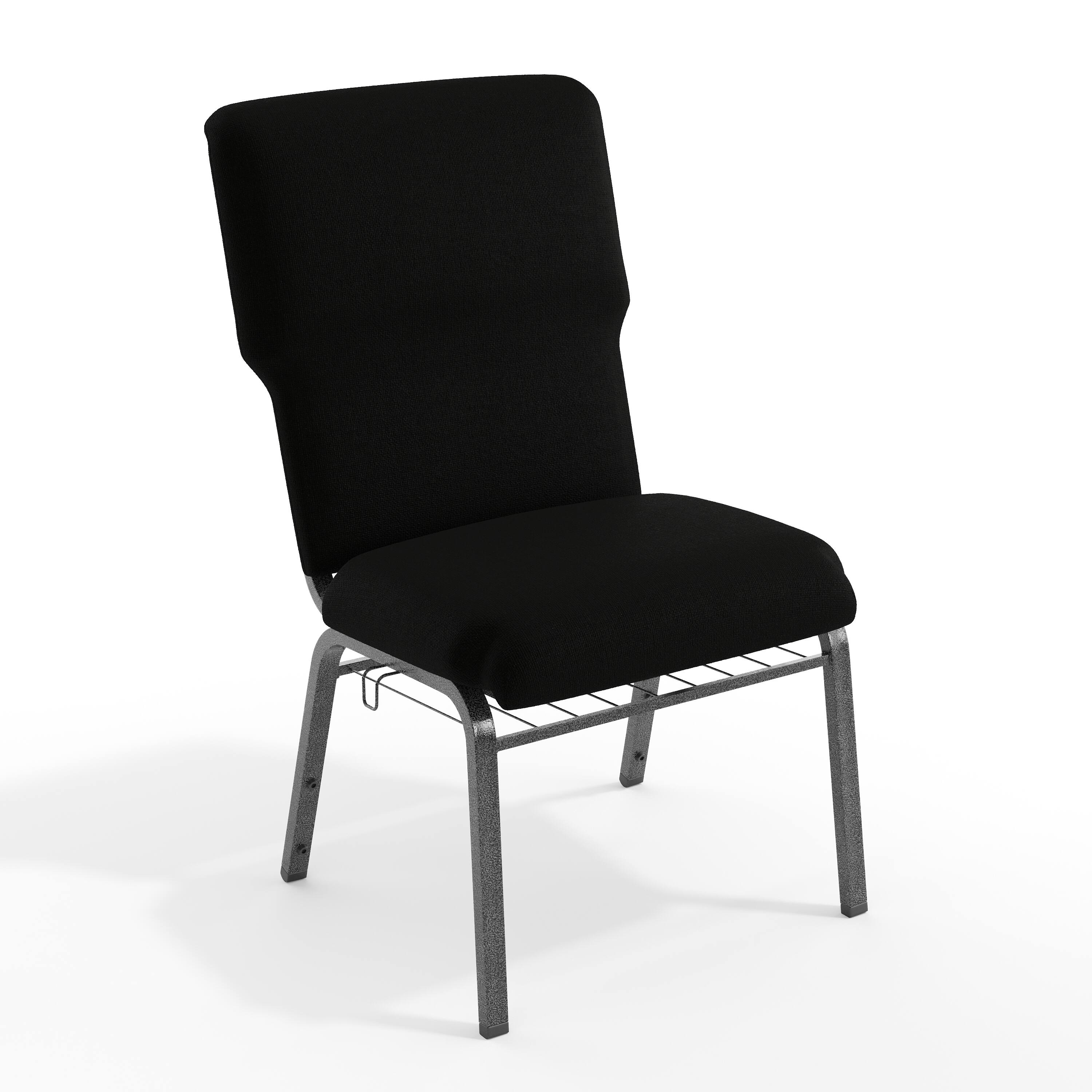 Black Fabric/Silver Vein Frame
