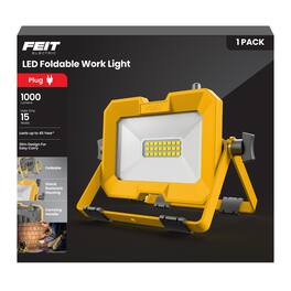 Amber Sporting Goods - Feit Electric LED Work Light 1000 lm 5000K Rotating Head WORK1000PLUG/SCIS
