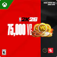 XBOX SERIES X|S
XBOX ONE
NBA 2K26
75,000 VC
EVERYONE
E
ESRB
2K
