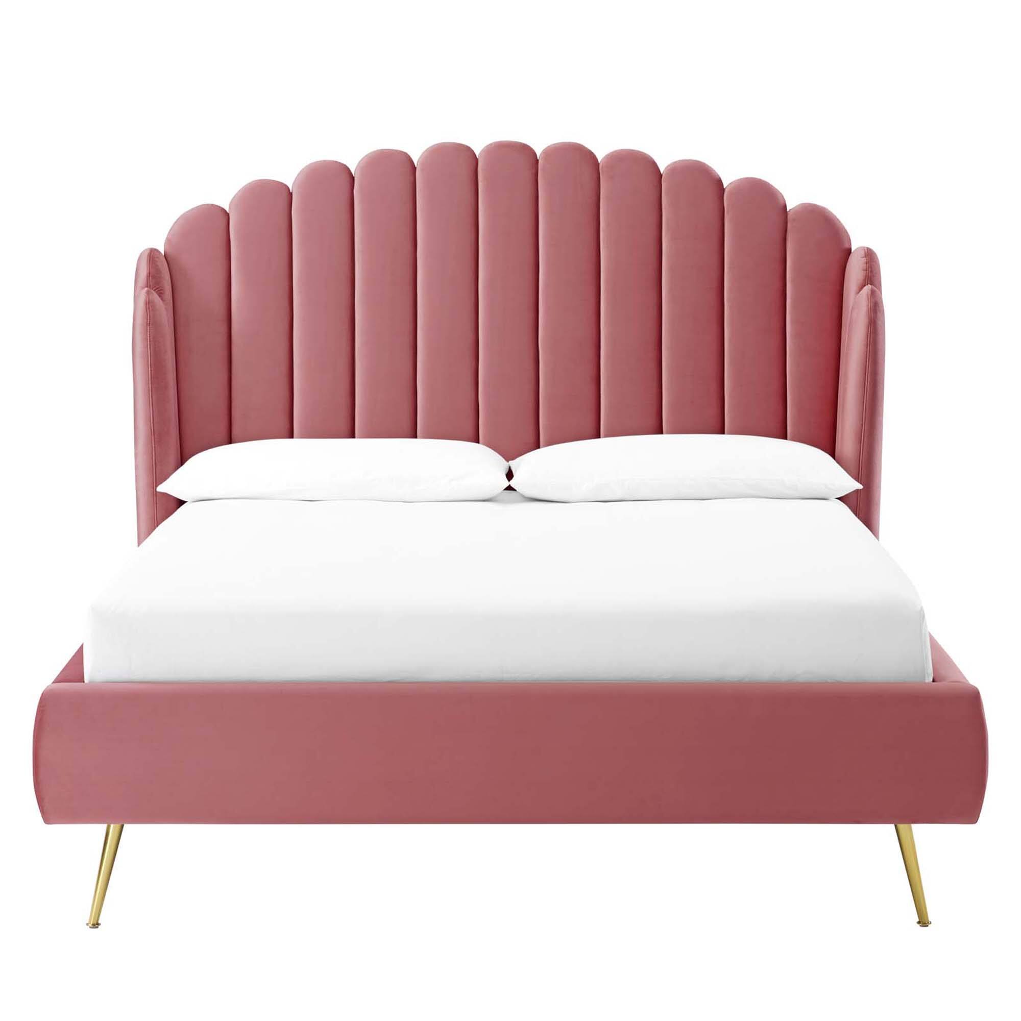 Alt View 2. Modway - Sutton Performance Velvet King Bed Frame - Green.