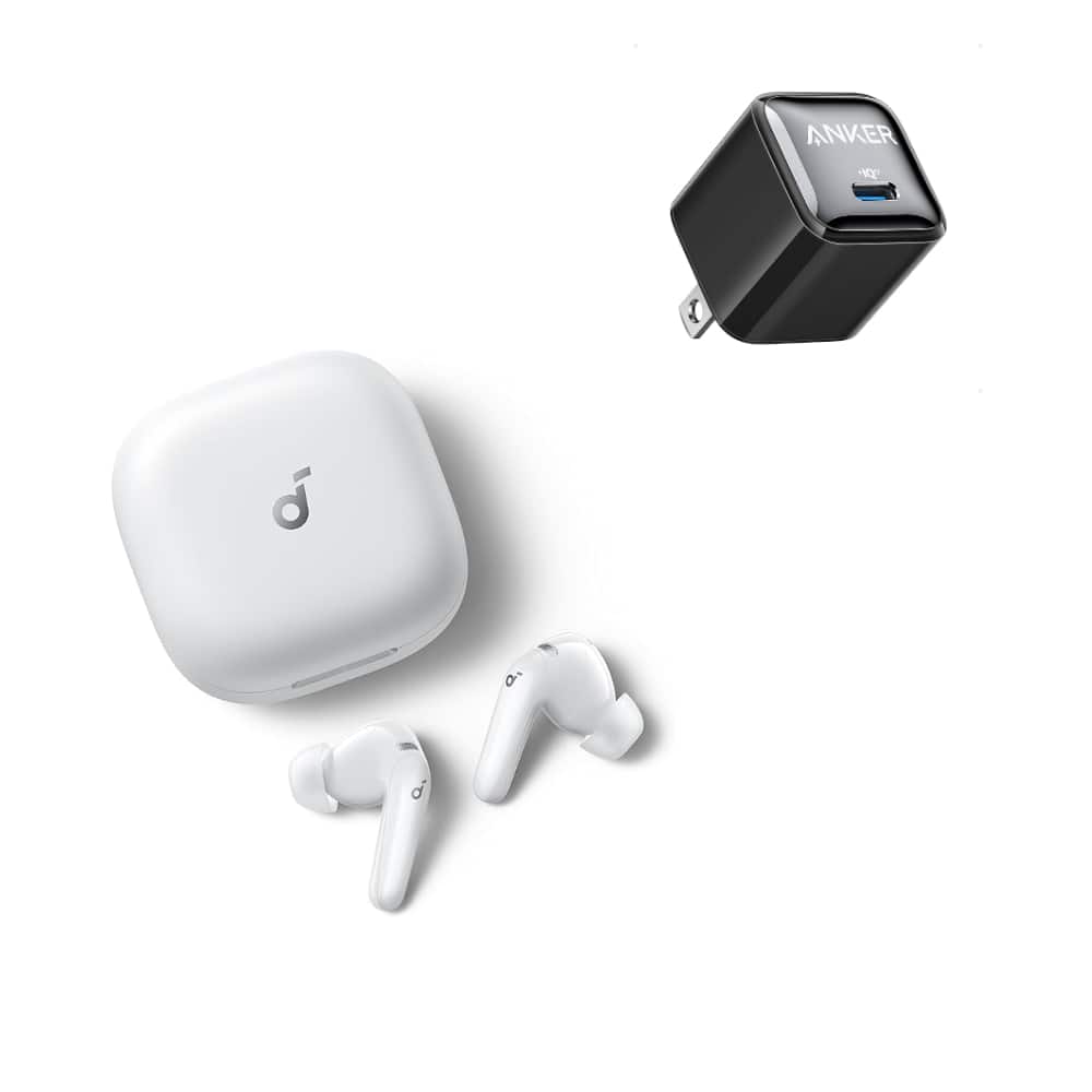 Soundcore - P31i by Anker with USB C Charger Block 20W (Nano Pro) - White