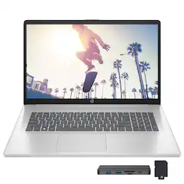 HP - 17.3" FHD IPS Laptop,Intel 7-150U,64GB RAM,2TB SSD+288GB Dock Set,Intel Graphics,Win 11 Pro - Silver