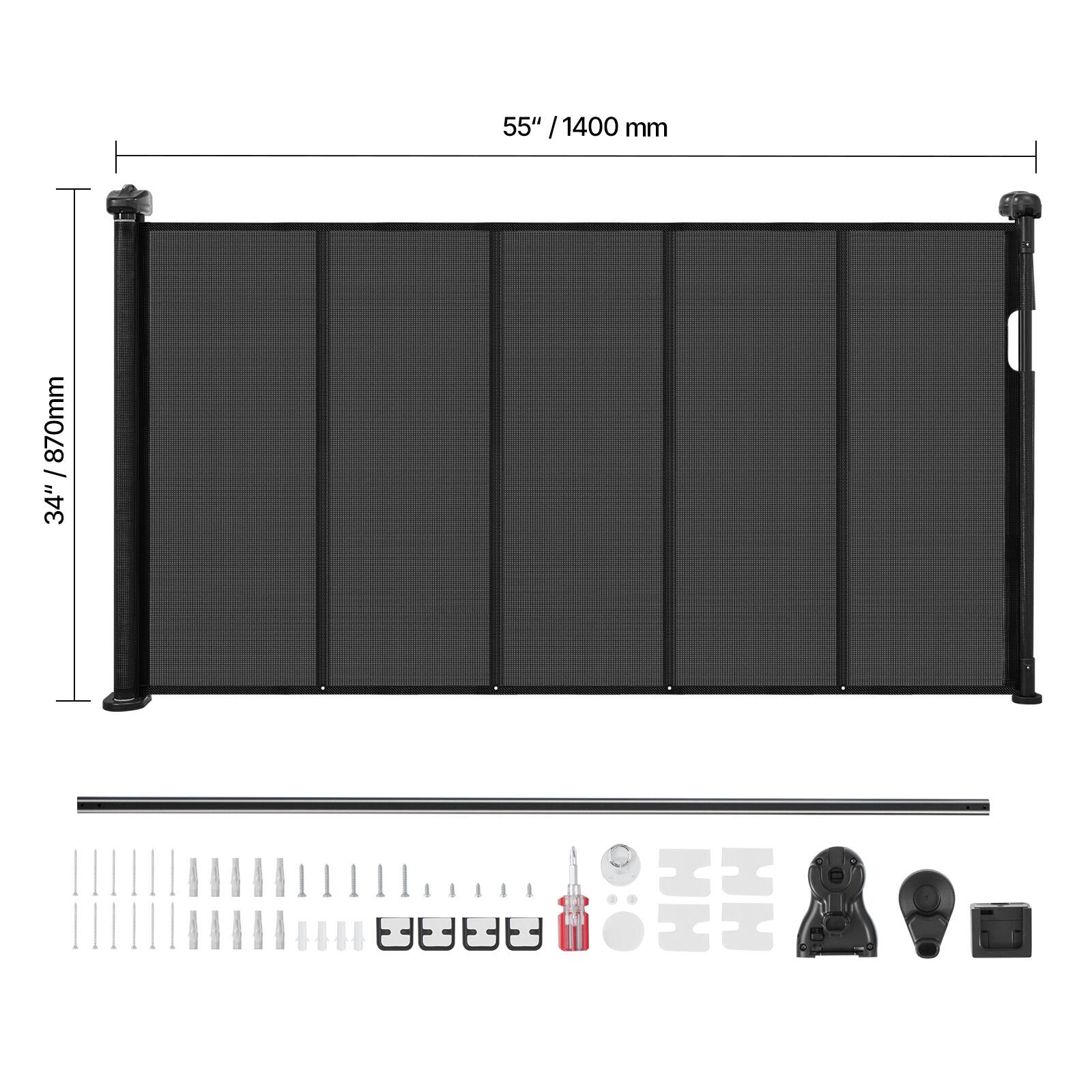 55" / 1400 mm  
34" / 870 mm