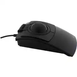 Califone X-keys L-Trac USB Laser Trackball Laser - Cable - USB Type A - 1600 dpi - Scroll Wheel - 3 - Wired - Black