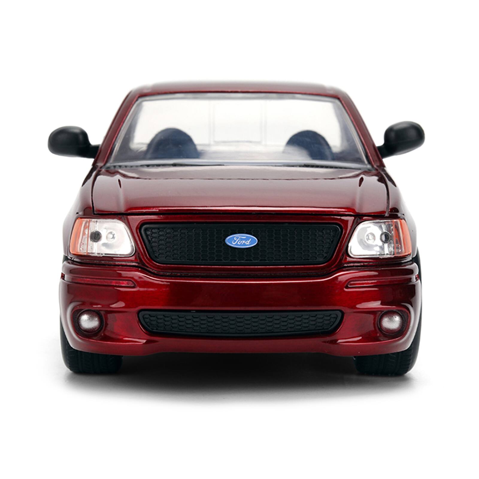 Alt View 5. Jada - Ford F-150 SVT Lightning Pickup Truck Red Color Brush Finish "25 Years of Fast & Furious" Series 1/24 Model Car by Jada.