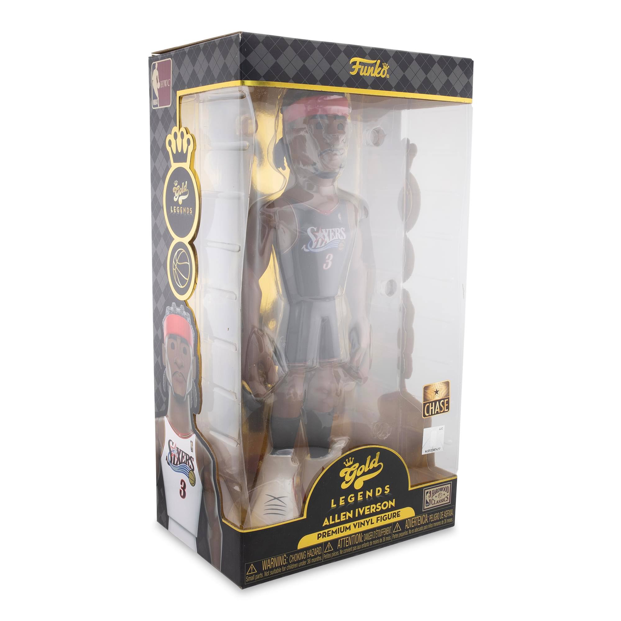 Funko  
LEGENDS  
ALLEN IVESON  
PREMIUM VINYL FIGURE  
CHASE  
Gold LEGENDS  
ALLEN IVESON  
PREMIUM VINYL FIGURE  
ATTENTION: CHOKING HAZARD - Small parts. Not for children under 3 years.  
WARNING: CHOKING HAZARD - Small parts. Not for children under 3 years.