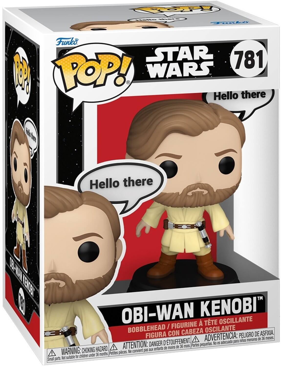 YOP TAE Toli Funko STAR 781 M POP! WARS H Hello there Heln hen Hello there OB-ATT KEIOUI 180 OBI-WAN KENOBI  TTE OSCILANTE BOBBLEHEAD / FIGURINE OSCILANTE FIGURA CON CABEZA PELIGRO DE ASFIXIA D'TOUFFEMENT. ADVERTENCIA: para nios menores de 36 meses. DANGER pequeras. No es adecuado HAZARD. ATTENTION: aux enfants de moins de 36 mois Partes WARNING: CHOKING Petites pices. Ne convient pas for children under 36 months Small parts. Not suitable
