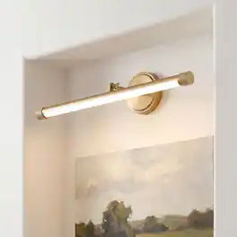 Parrot Uncle - 24" Classic Adjustable Picture Light for Living Room, Bedroom, Gallery, Hallway - Brass