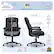 Left. Serta - Connor Upholstered Executive High-Back Office Chair with Lumbar Support - Microfiber - Black.