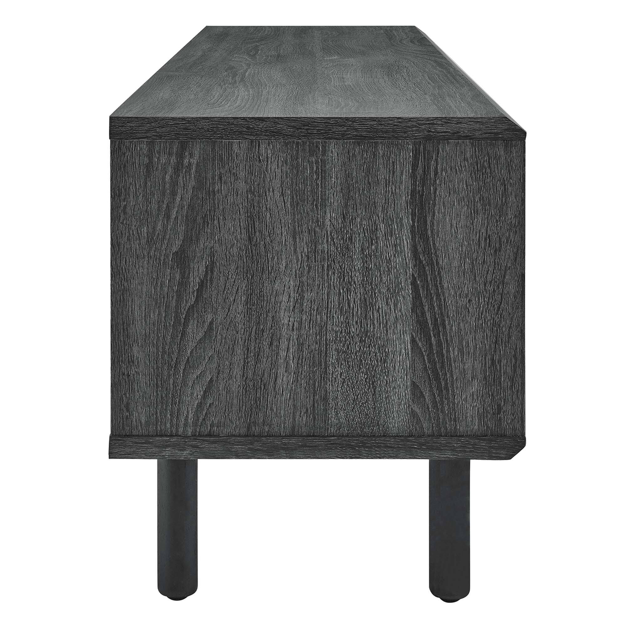 Back. Modway - Kurtis 60" TV Stand by Modway - Charcoal.