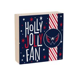 Evergreen Enterprises - Washington Capitals 6" Holiday Wood Plock Shelf Sign - Multicolor
