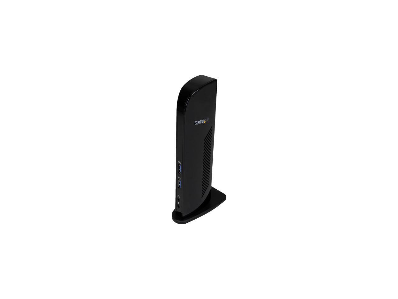 Front. StarTech.com - StarTech.com USB 3.0 Docking Station with HDMI, DVI & VGA, Dual Display Support (USB3SDOCKHD).