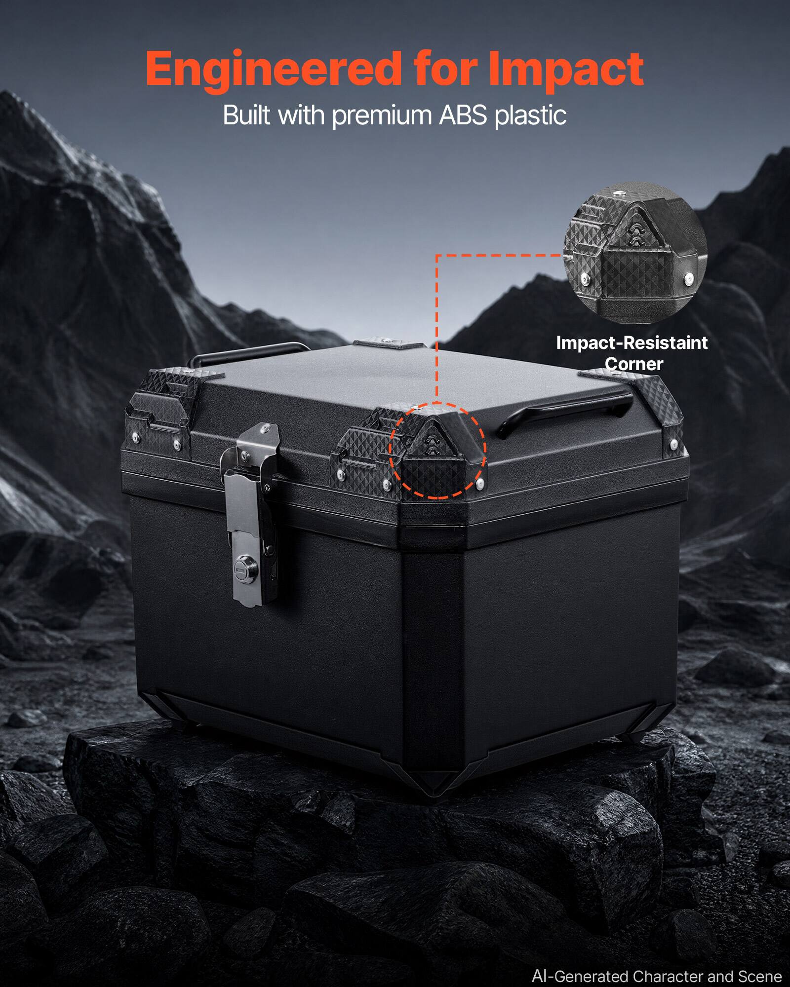 Engineered for Impact  
Built with premium ABS plastic  

Impact-Resistant Corner  

AI-Generated Character and Scene