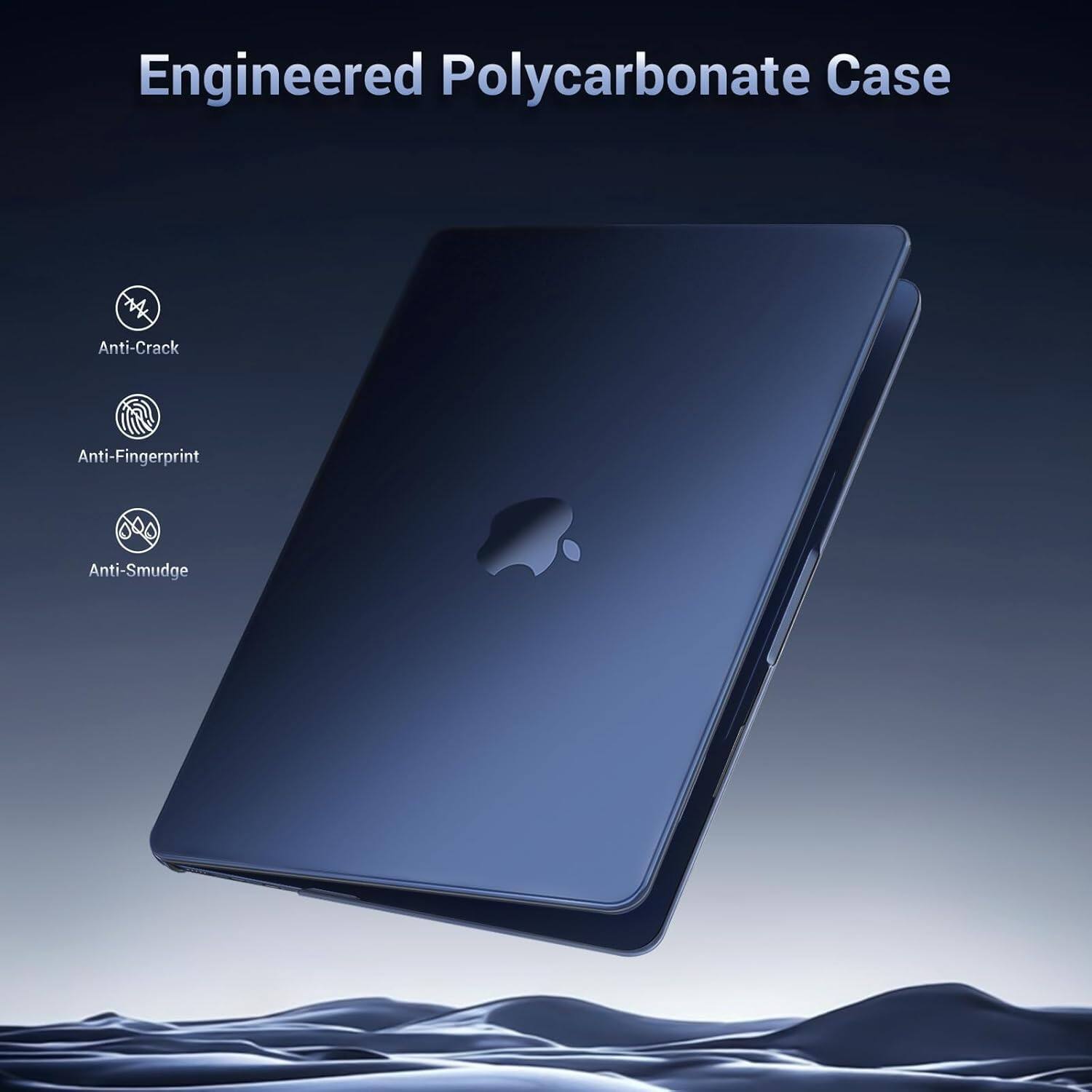 mosiso MacBook Air 13 inch Hard Shell Case for M5 M4 M3 M2 A3449