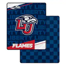 Pegasus - Liberty Flames 60" x 70" Diagonal Ghost Checkered Double-Sided Blanket - Multicolor