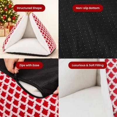 Structured Shape  
Non-slip Bottom  
Zips with Ease  
Luxurious & Soft Filling