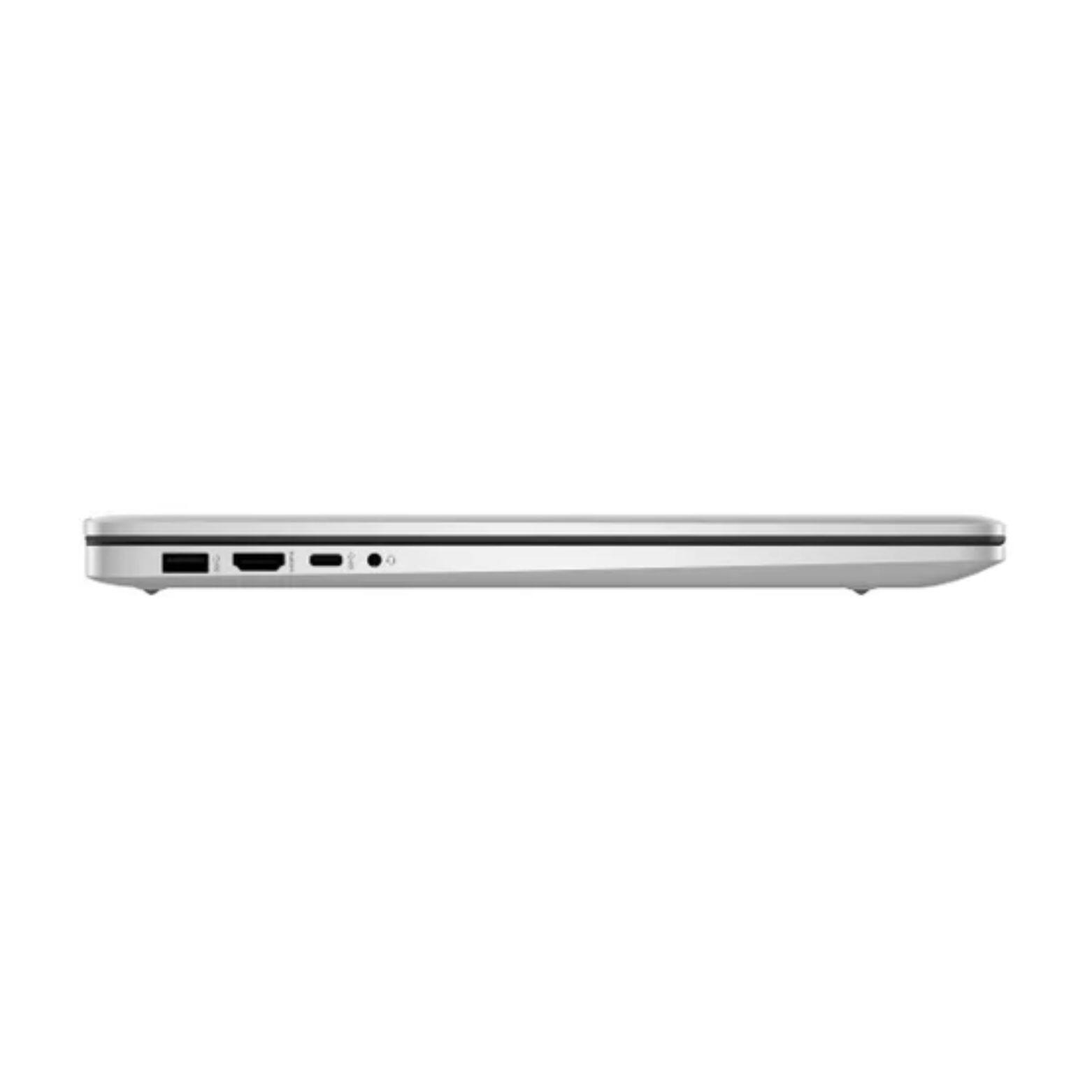 Alt View 4. HP - 17-cn4153cl 17.3" HD+ Touch Intel Core 5 120U 1.4 GHz 16 GB DDR4 1TB SSD Intel Graphics Windows 11 Home Laptop - Natural Silver.