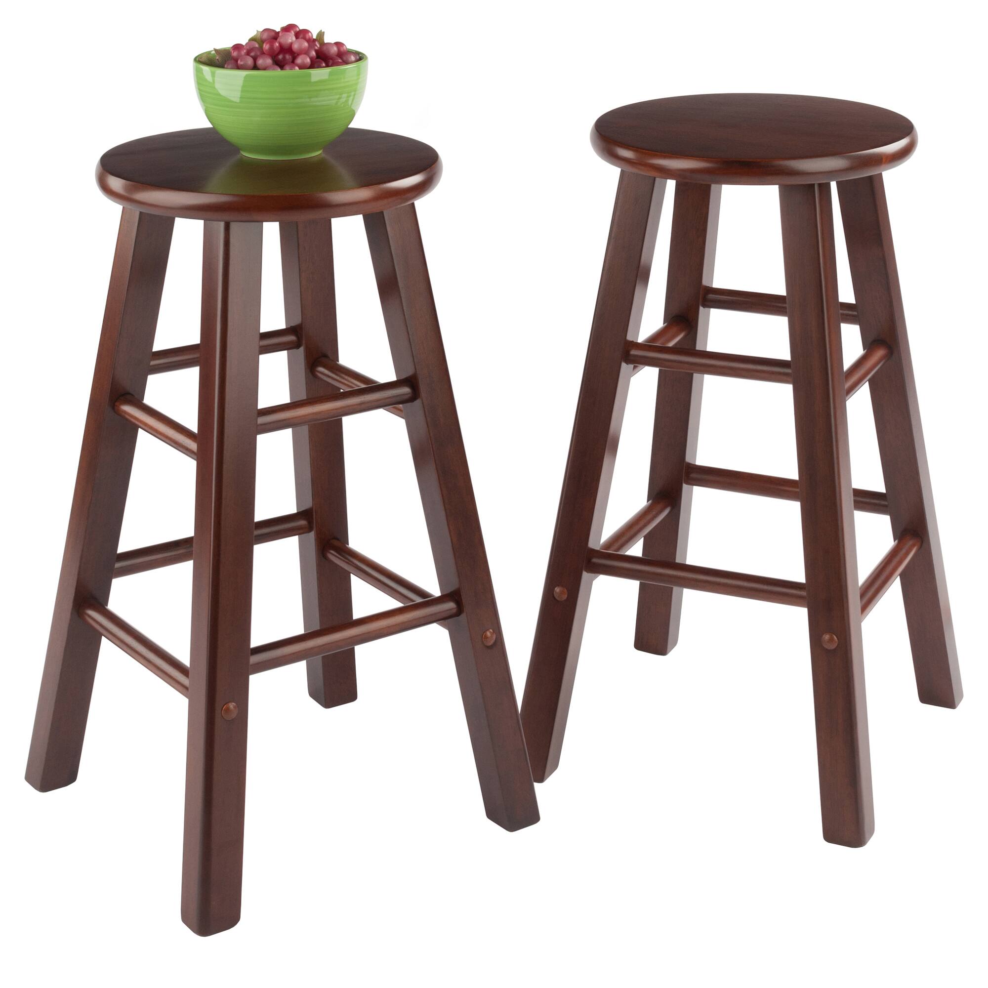Alt View 7. Winsome Wood - Element 2-Pc Counter Stool Set - Walnut.