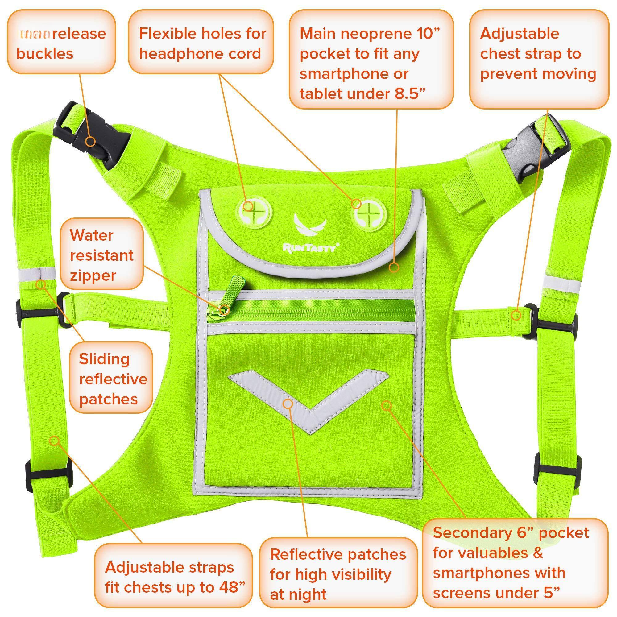 Pacoar Cade Running Mini Backpack Vest For Men & Women Hi viz Gear ...