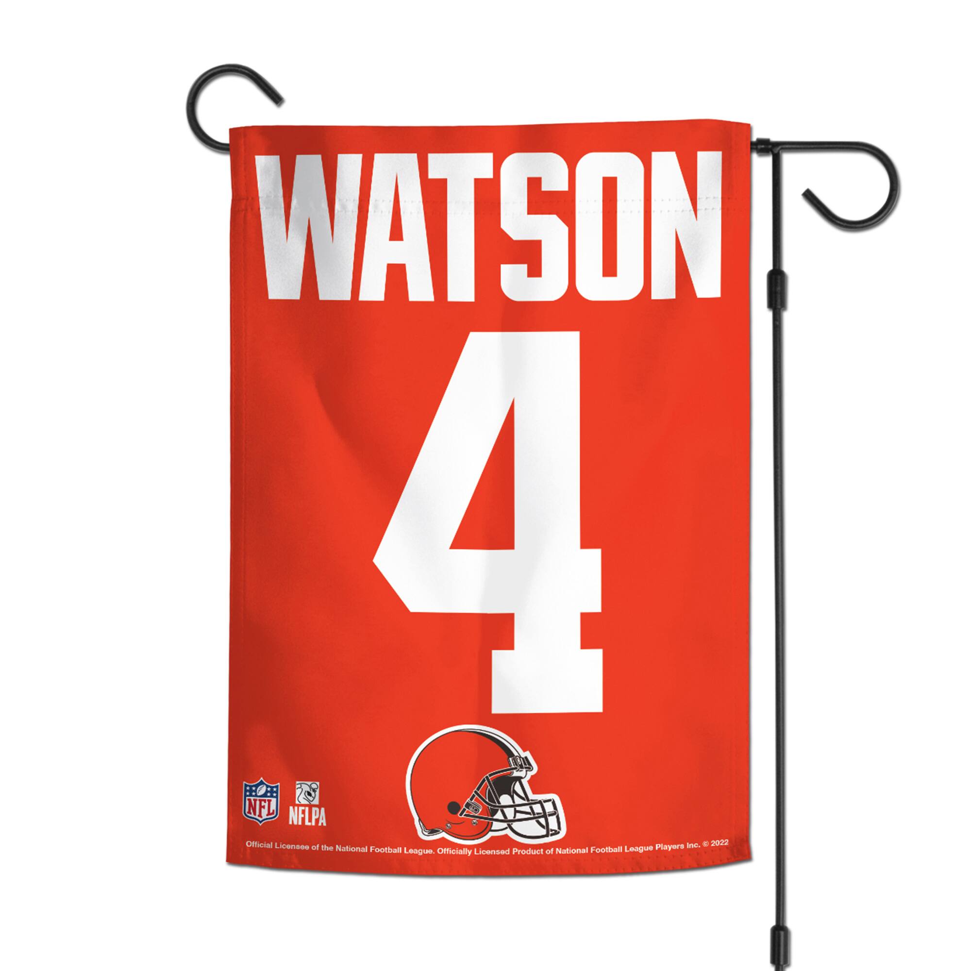 WATSON  
4  

NFL NFLPA Official Licensee - E 2022  
Official Licensed Product of the National Football League Players Association  
Official Licensed Product of the National Football League Players Inc. © 2022